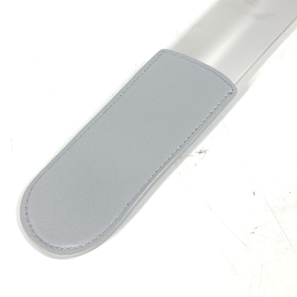 Dior Shoehorn Leather, Metal Silver Novelty Logo Shoehorn Mens