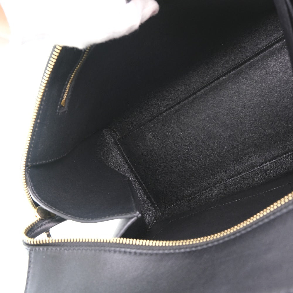Celine Handbag 172613 Calfskin Beige Medium Edge Women