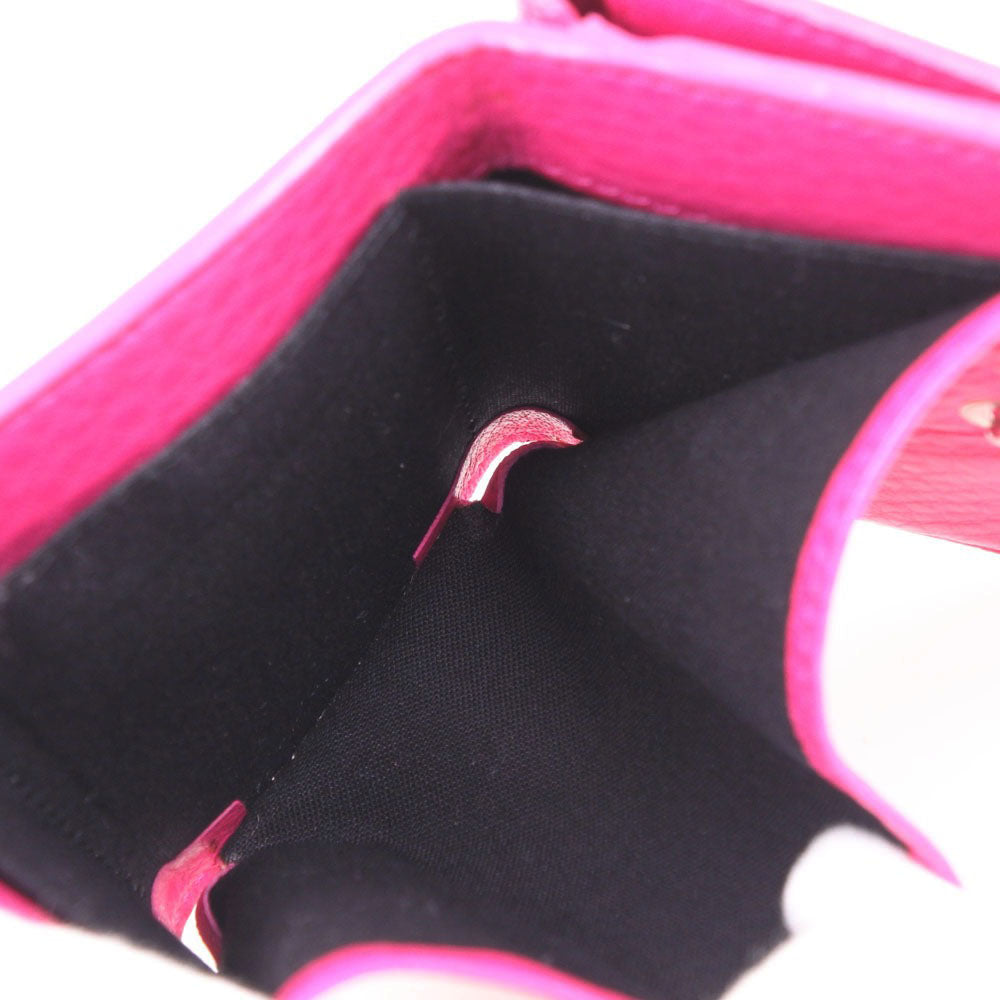Balenciaga Tri-Fold Wallet 391446 Leather Pink Paper Mini Women