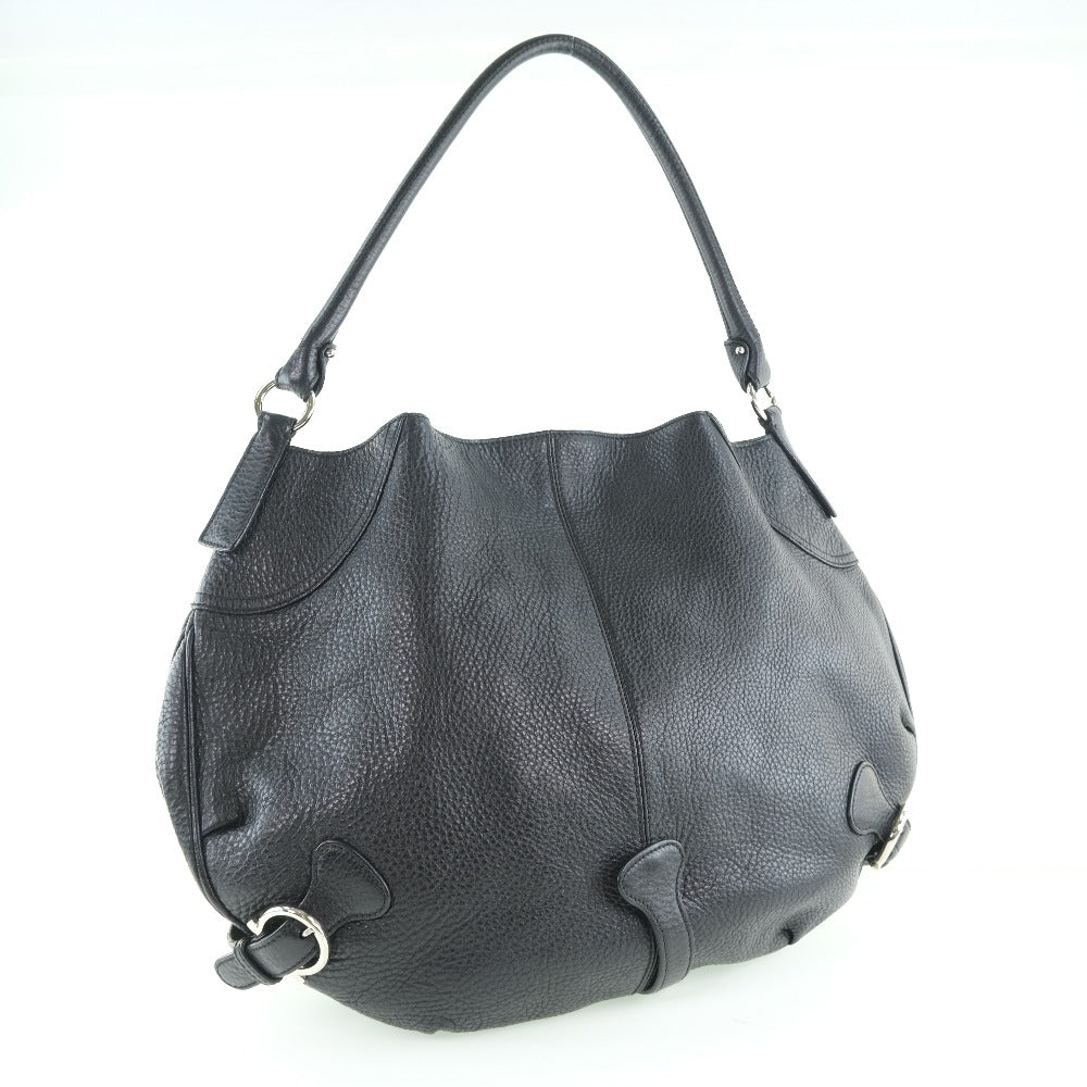 Salvatore Ferragamo Shoulder Bag Calfskin Black Shoulder Women