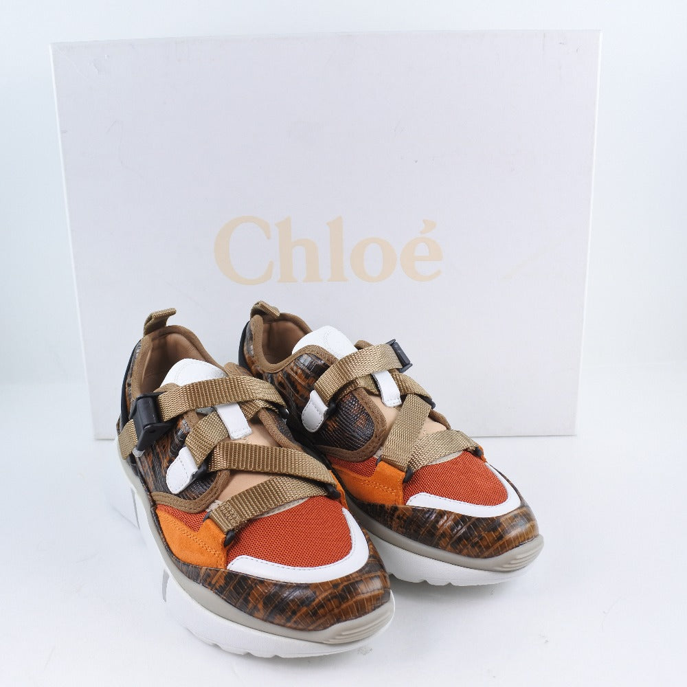 Chloe Sneakers Chc18A0511839V36W Leather Brown Women 35