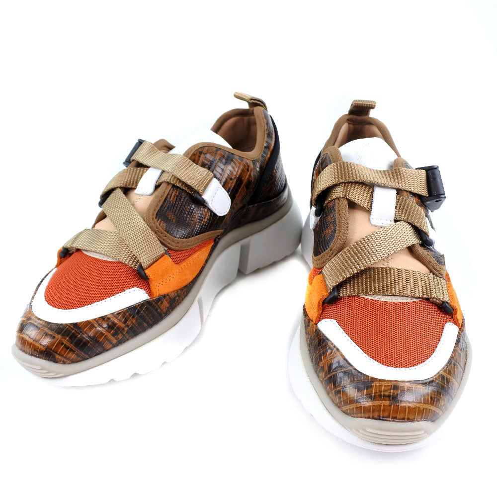 Chloe Sneakers Chc18A0511839V36W Leather Brown Women 35