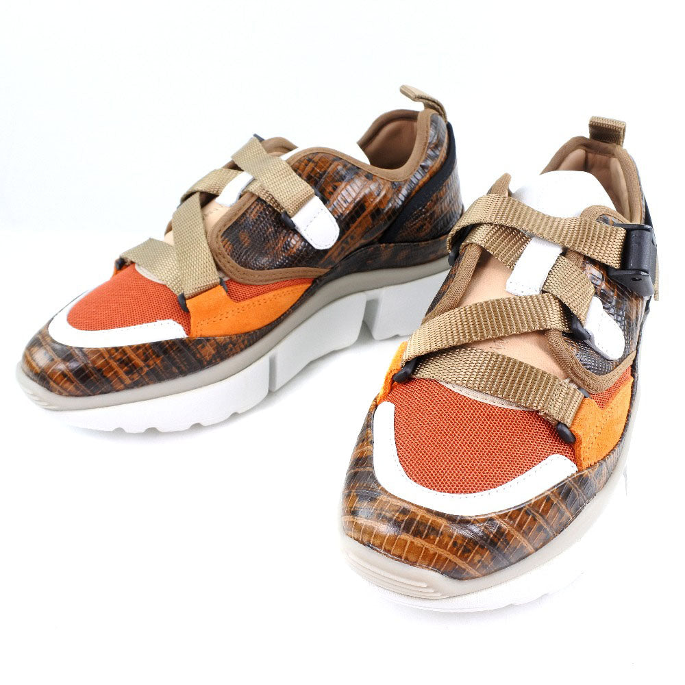 Chloe Sneakers Chc18A0511839V36W Leather Brown Women 35