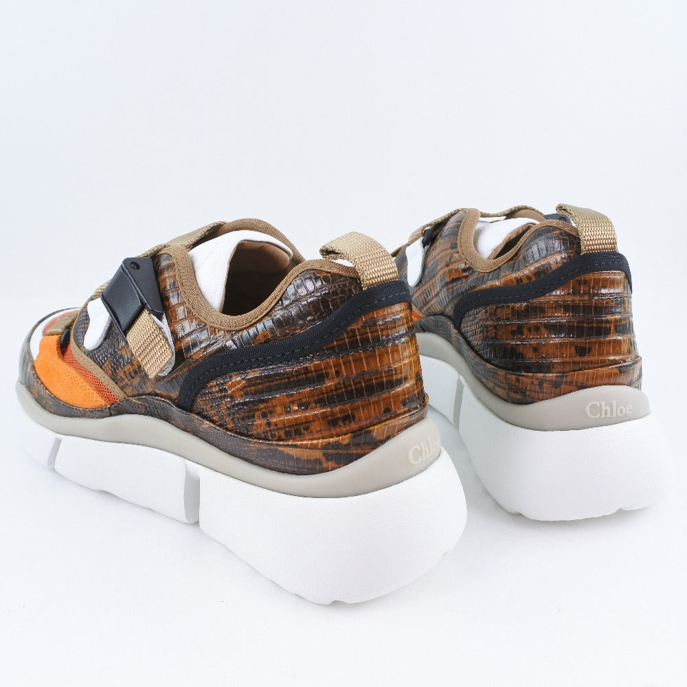 Chloe Sneakers Chc18A0511839V36W Leather Brown Women 35