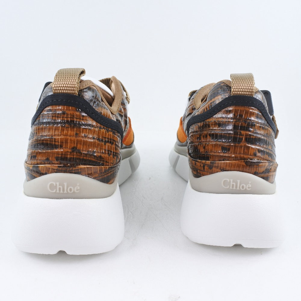 Chloe Sneakers Chc18A0511839V36W Leather Brown Women 35