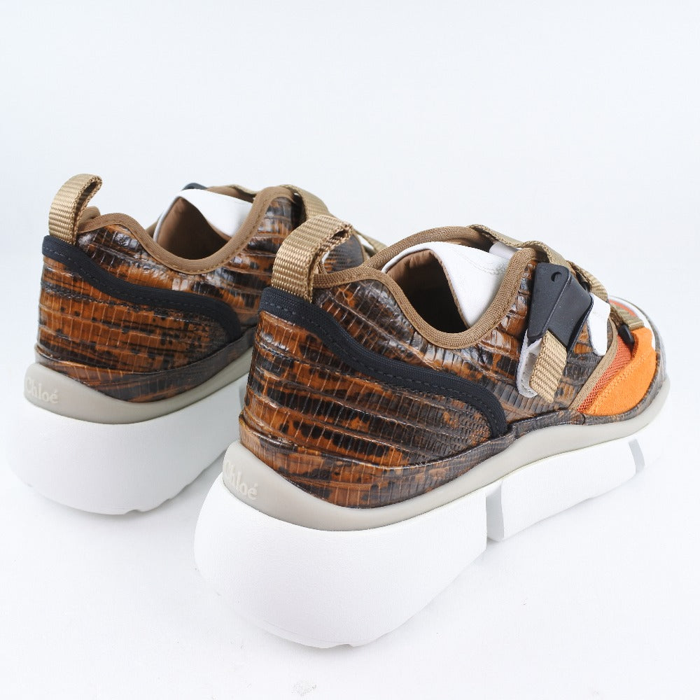 Chloe Sneakers Chc18A0511839V36W Leather Brown Women 35