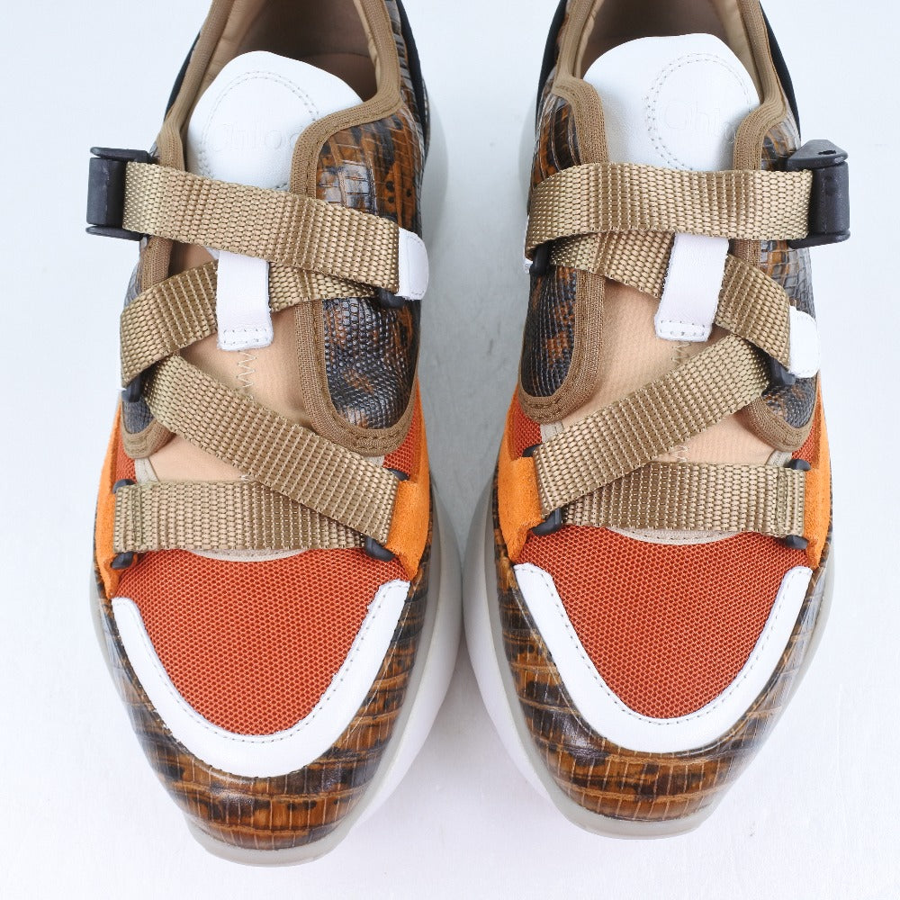 Chloe Sneakers Chc18A0511839V36W Leather Brown Women 35