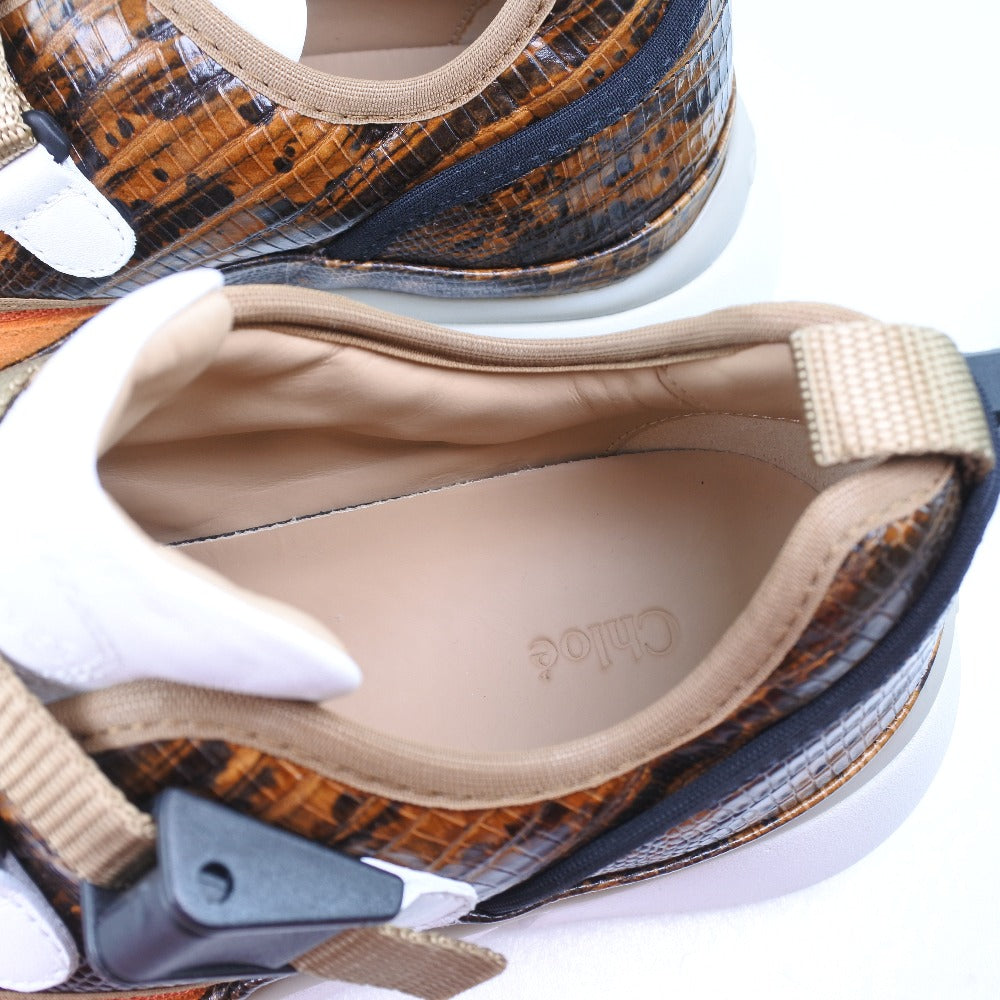 Chloe Sneakers Chc18A0511839V36W Leather Brown Women 35