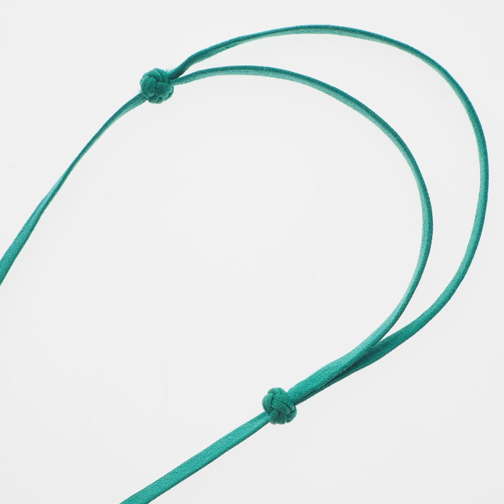 Hermes Necklace 052880Fl Lacquer, Silk Green Ism Pigman Women