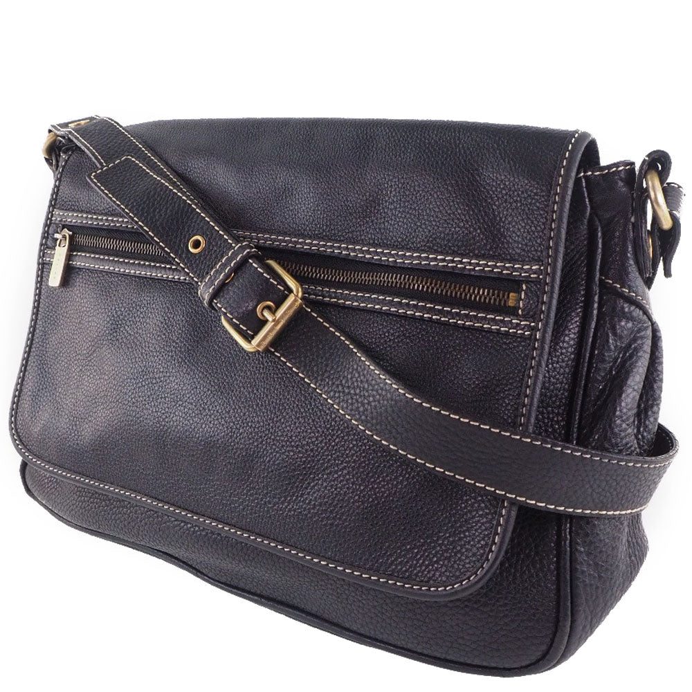 Celine Shoulder Bag Calfskin Black Women