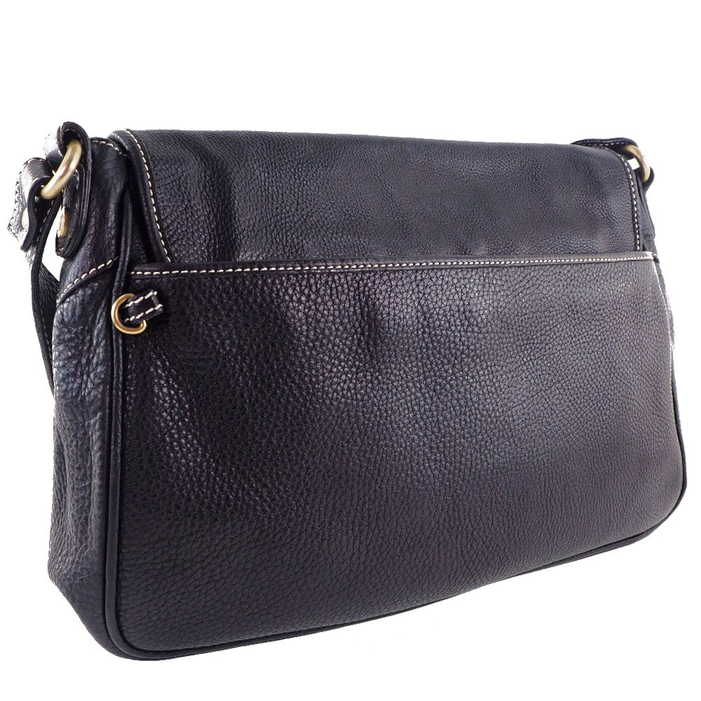 Celine Shoulder Bag Calfskin Black Women
