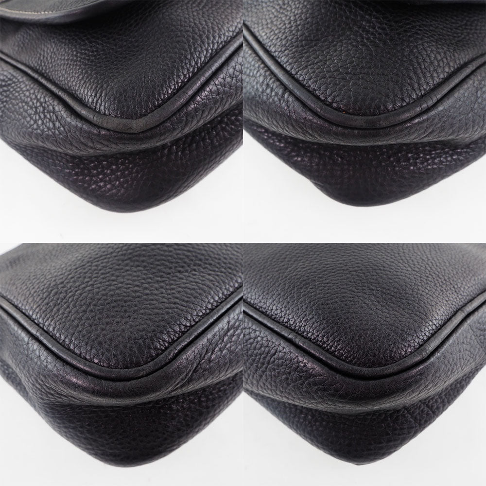 Celine Shoulder Bag Calfskin Black Women