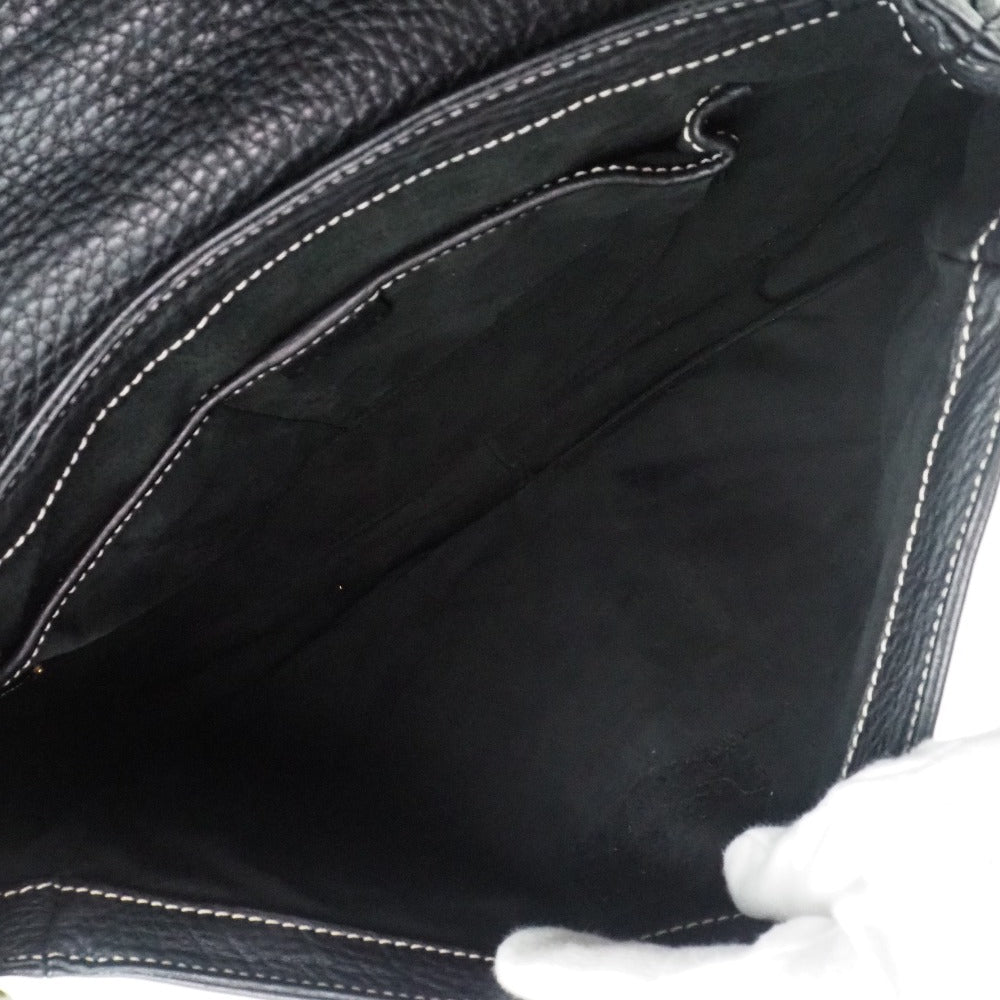 Celine Shoulder Bag Calfskin Black Women