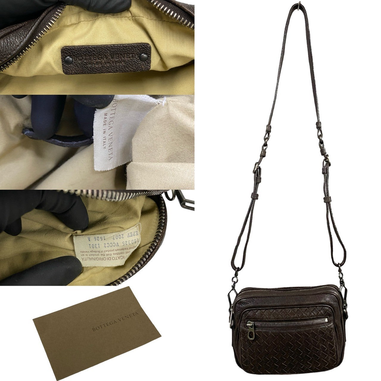 Bottegaveneta Shoulder Bag Leather Brown Intrecciato Women