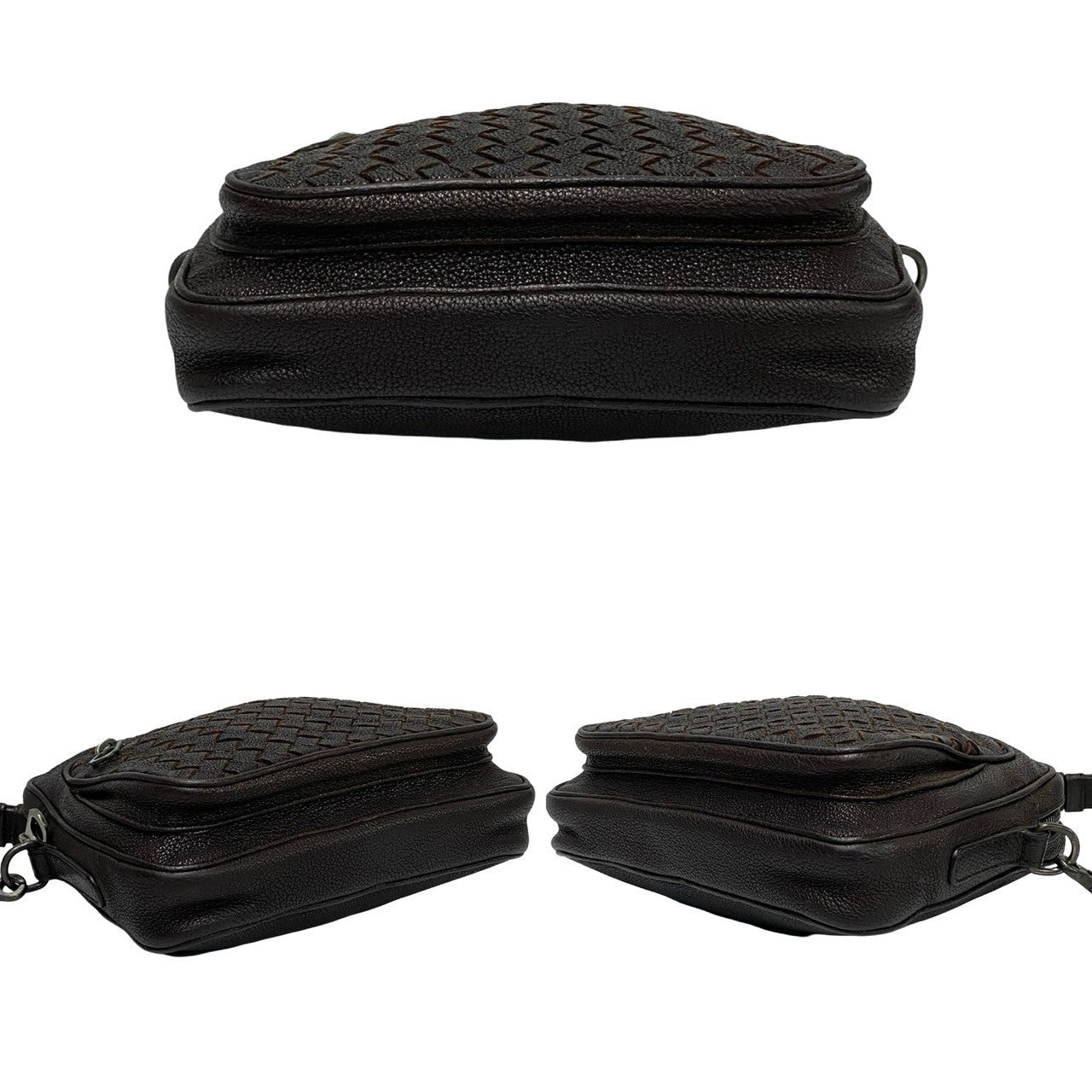 Bottegaveneta Shoulder Bag Leather Brown Intrecciato Women