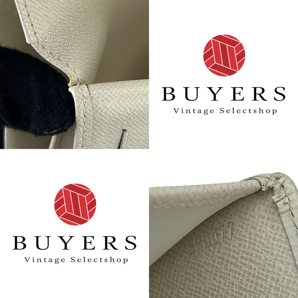 Louis Vuitton Tri-Fold Wallet M5801J Epi Leather White Portefeuille And Koala Women