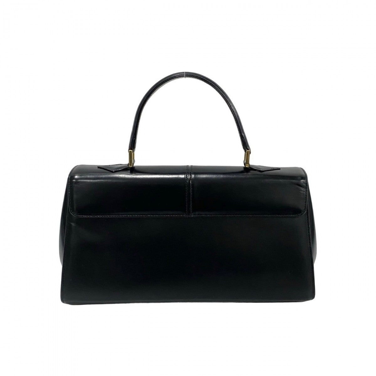 Yves Saint Laurent Handbag Calfskin, Leather Black Ysl Logo Women