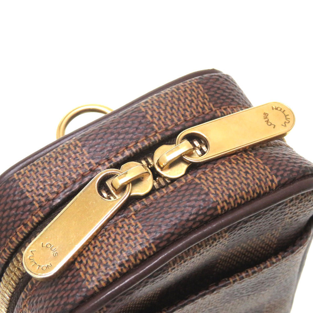 Louis Vuitton Shoulder Bag M61738 Damier Canvas Brown Damier Ebene Etui Okapi Pm Women