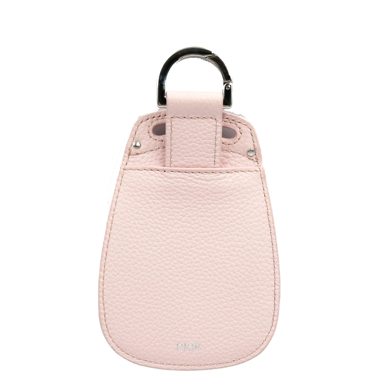 Christian Dior Key Ring Leather Pink Women