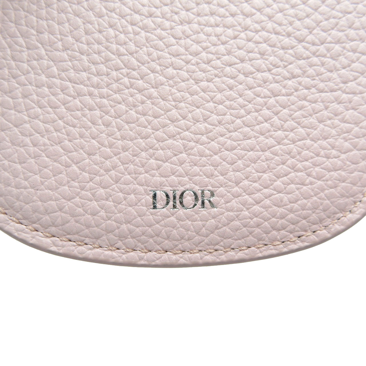 Christian Dior Key Ring Leather Pink Women