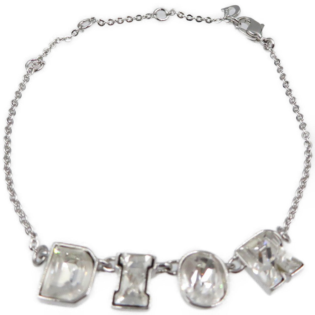 Christian Dior Bracelet Metal, Rhinestone Silver Women