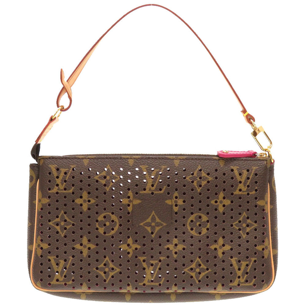 Louis Vuitton Handbag M95183 Monogram Perfo Fuchsia Monogram Perfo Pochette Accessories Women
