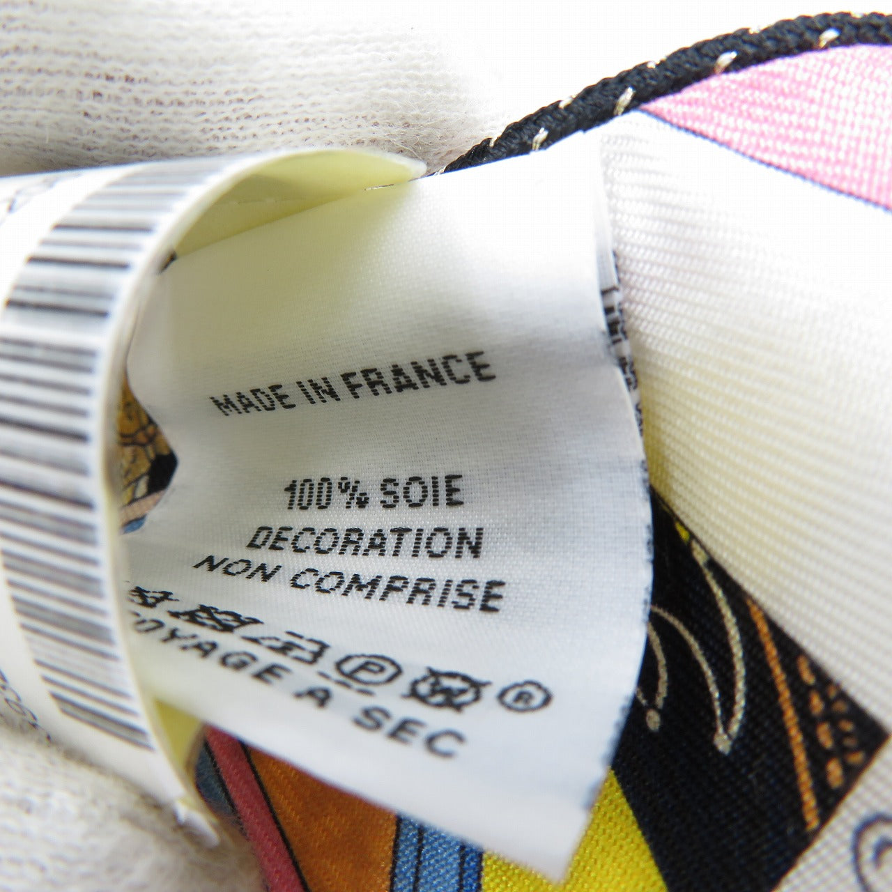 Hermes Scarf Silk Pink Twilly Pocket Women