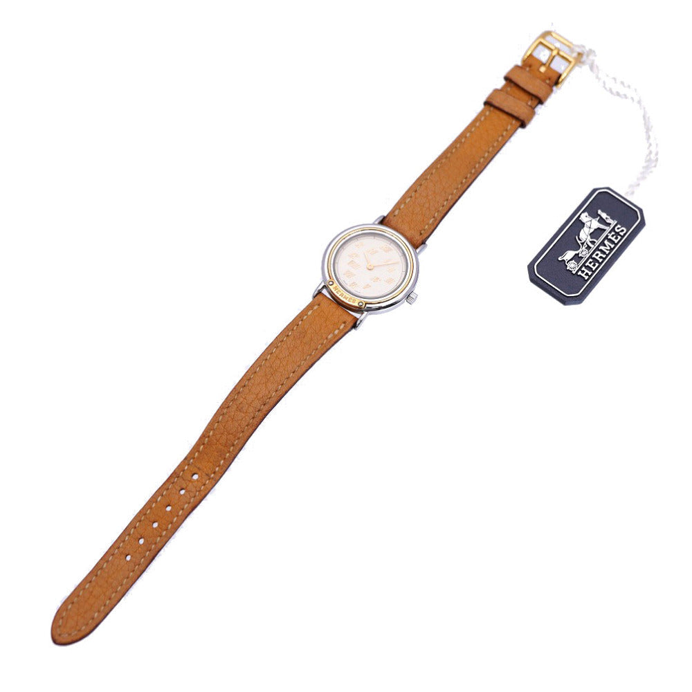Hermes Watches Quartz Stainless Steel, Gold