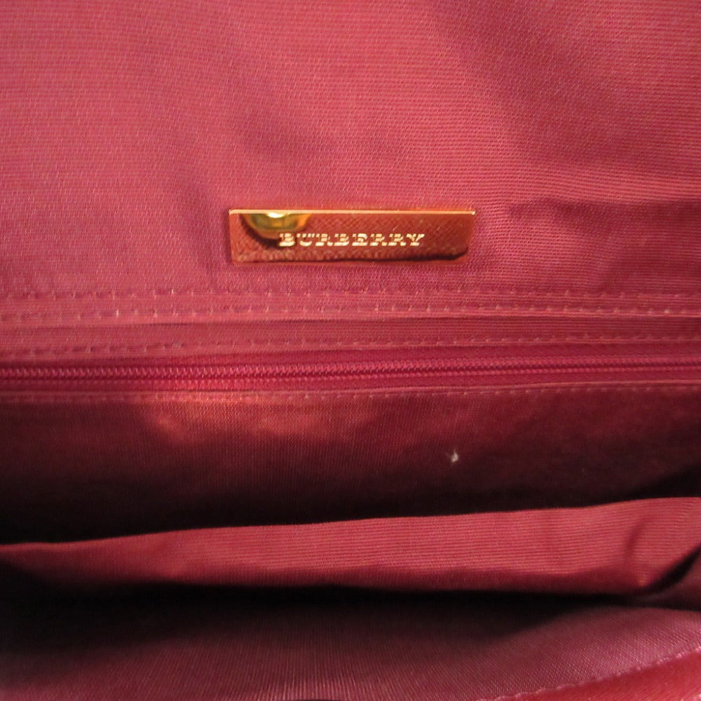 Burberry Shoulder Bag Canvas, Leather Beige Check Women Secondhand