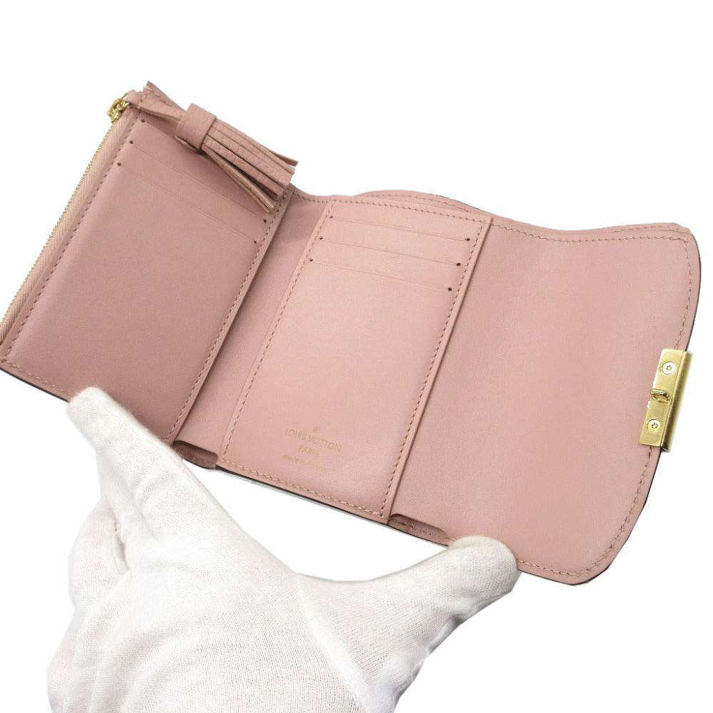 Louis Vuitton Tri-Fold Wallet N60208 Damier Canvas, Leather Magnolia Compact Wallet Damier