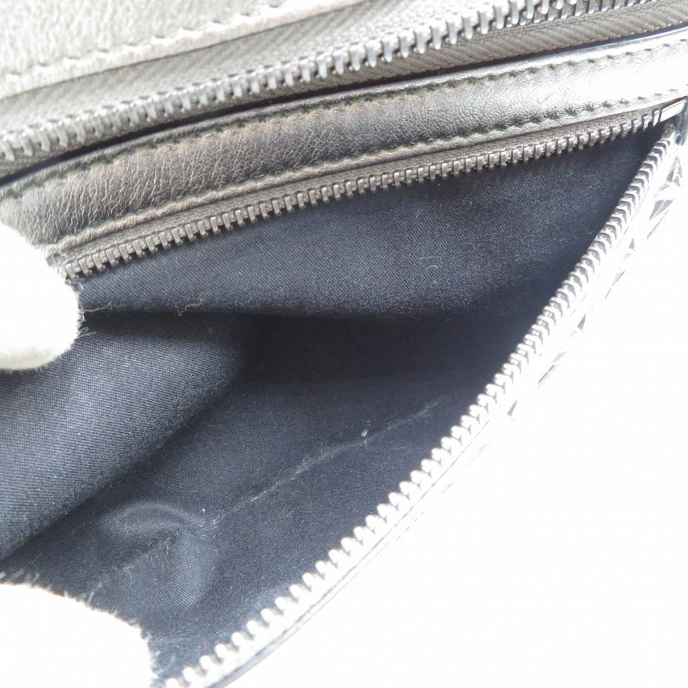 Jimmy Choo Sling Bag Leather Metallic Gray Mens Secondhand