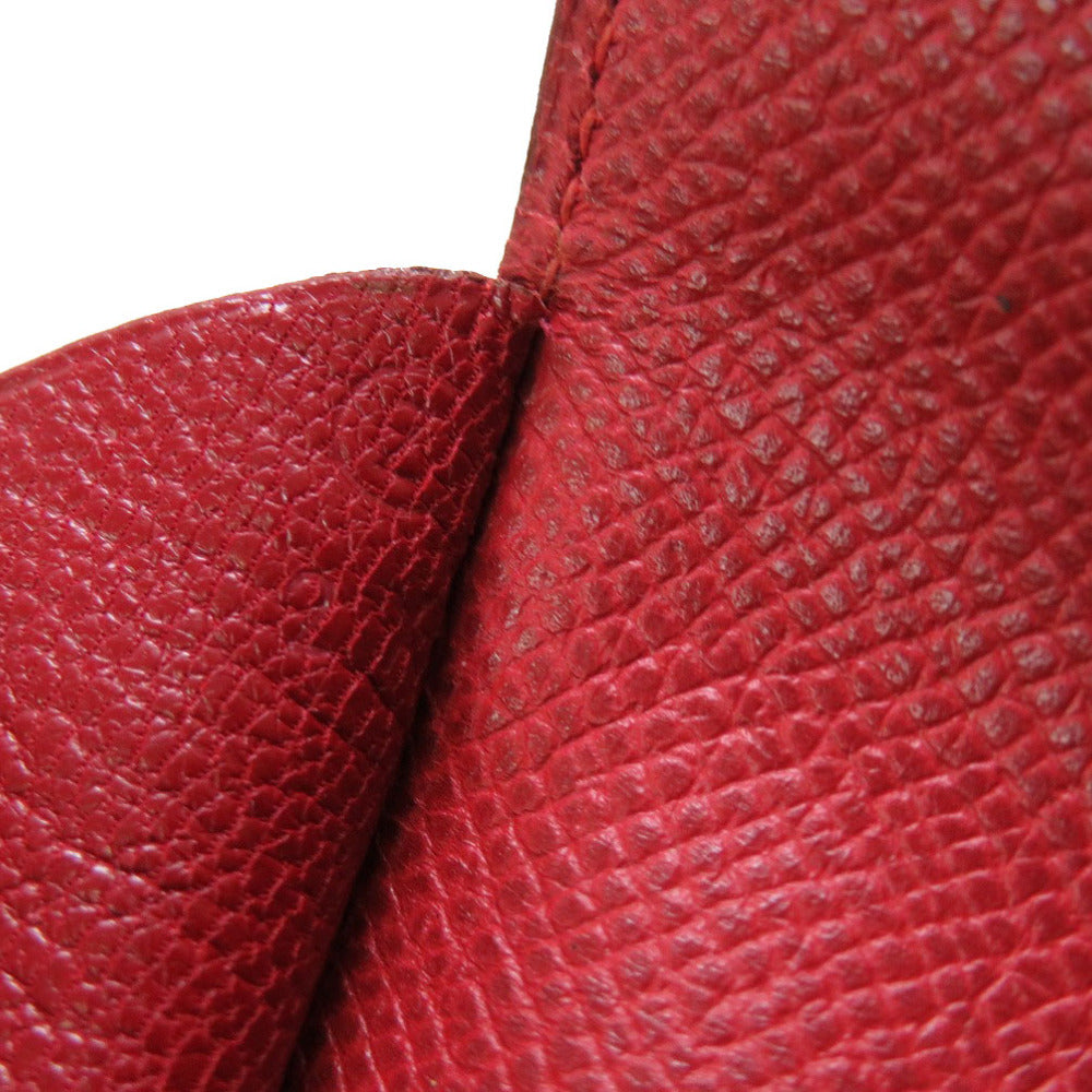Hermes Clutch Bag Courchevel Red Vintage Mens
