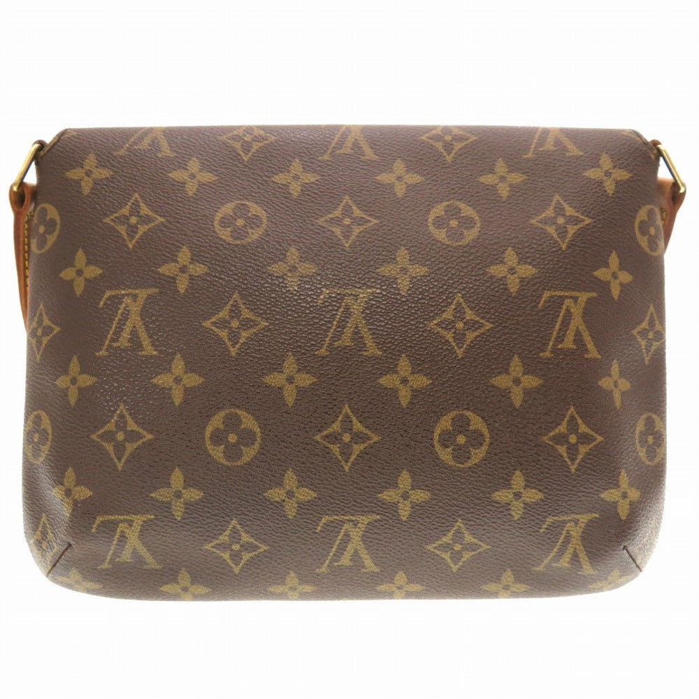 Louis Vuitton Shoulder Bag M51257 Monogram Canvas Brown Monogram Musette Tango Short Strap Women