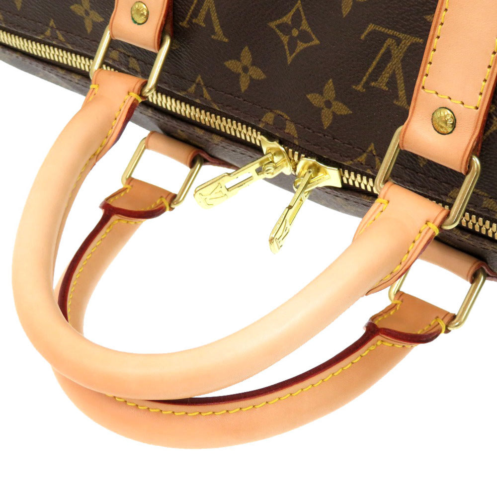 Louis Vuitton Boston Duffel Bag M41426 Monogram Canvas Brown Monogram Keepall 50 Mens