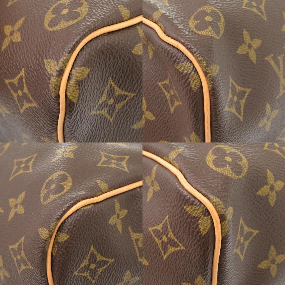 Louis Vuitton Boston Duffel Bag M41426 Monogram Canvas Brown Monogram Keepall 50 Mens