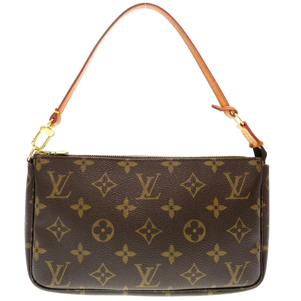 Louis Vuitton Pouch M51980 Monogram Canvas Brown Monogram Pochette Accessories Women