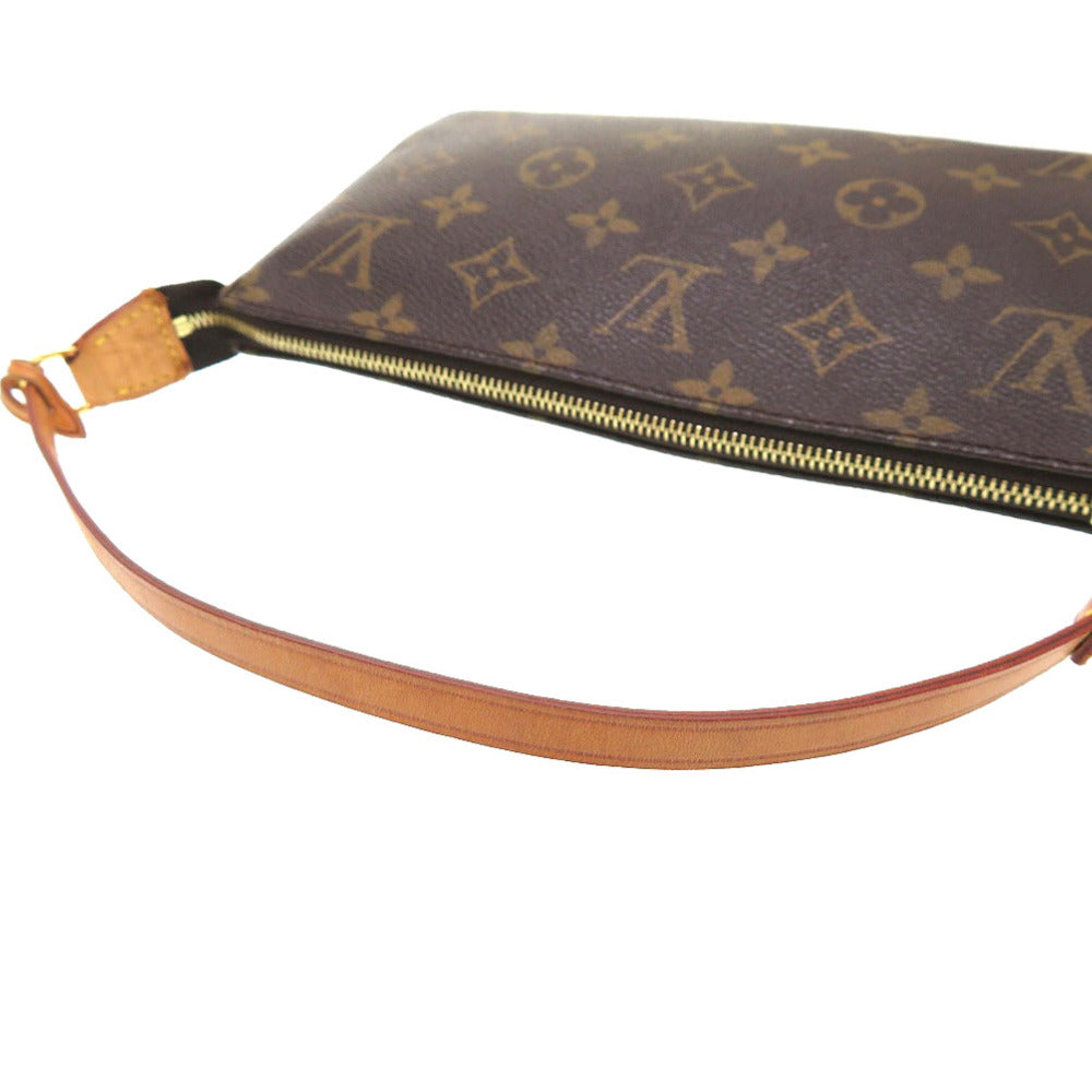 Louis Vuitton Pouch M51980 Monogram Canvas Brown Monogram Pochette Accessories Women
