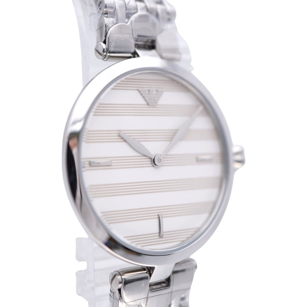 Emporio Armani Watches Quartz Ar-11195 Stainless Steel Border Quartz Women