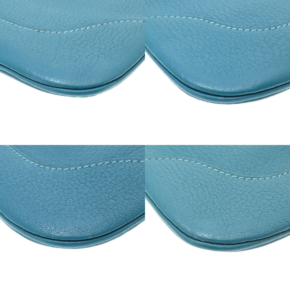 Hermes Shoulder Bag Shave Turquoise Trim 24 Women Secondhand
