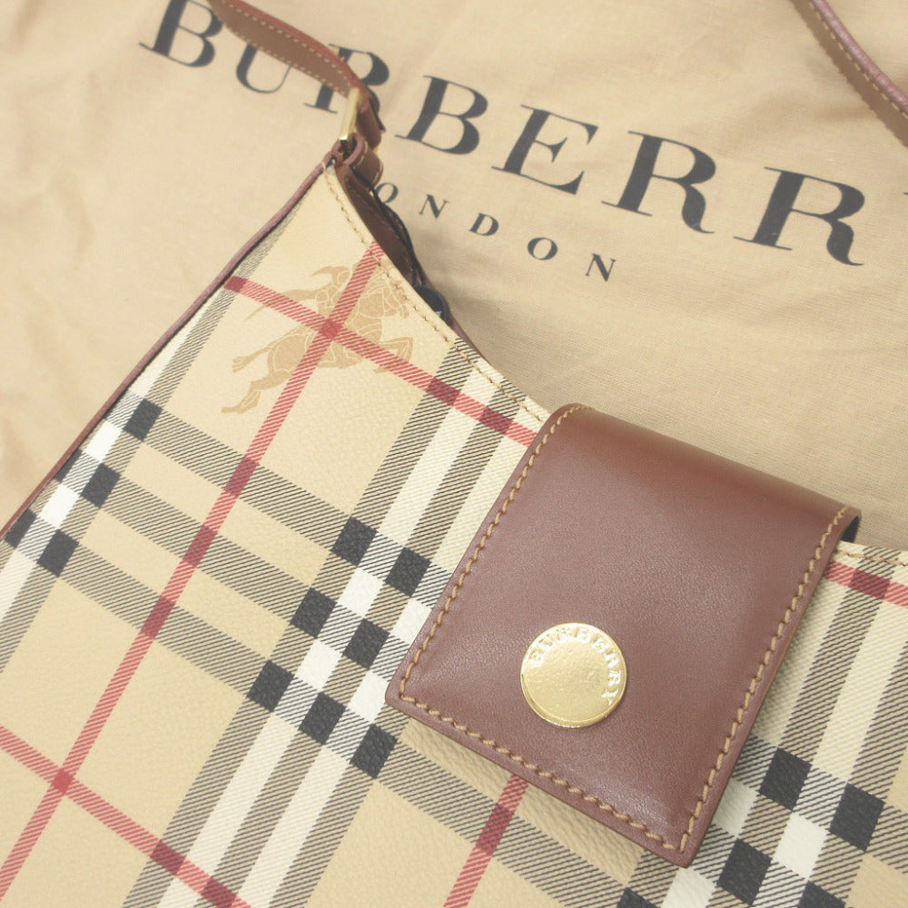 Burberry Tote Bag Pvc, Leather Beige Women