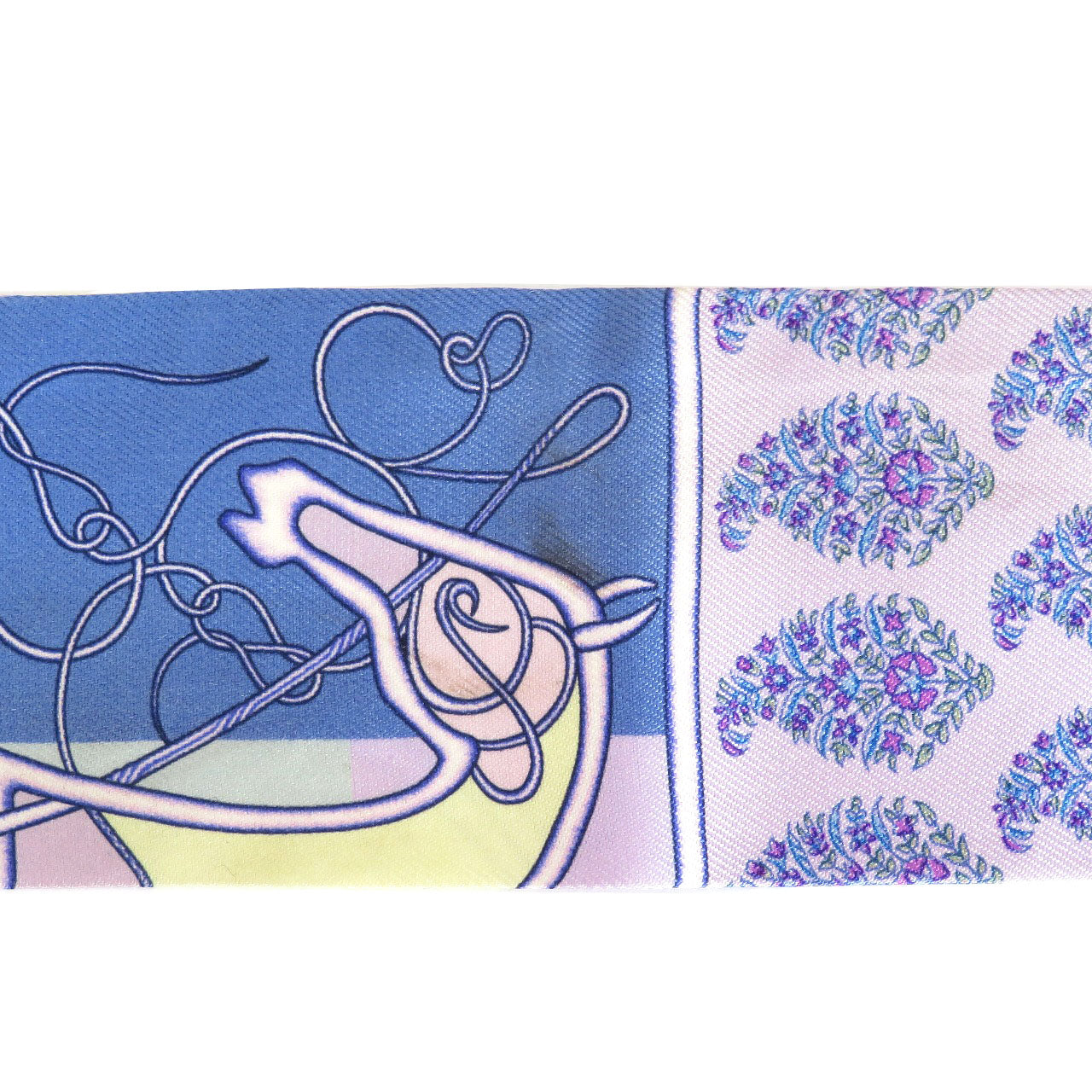 Hermes Scarf Silk Purple Twilly Women
