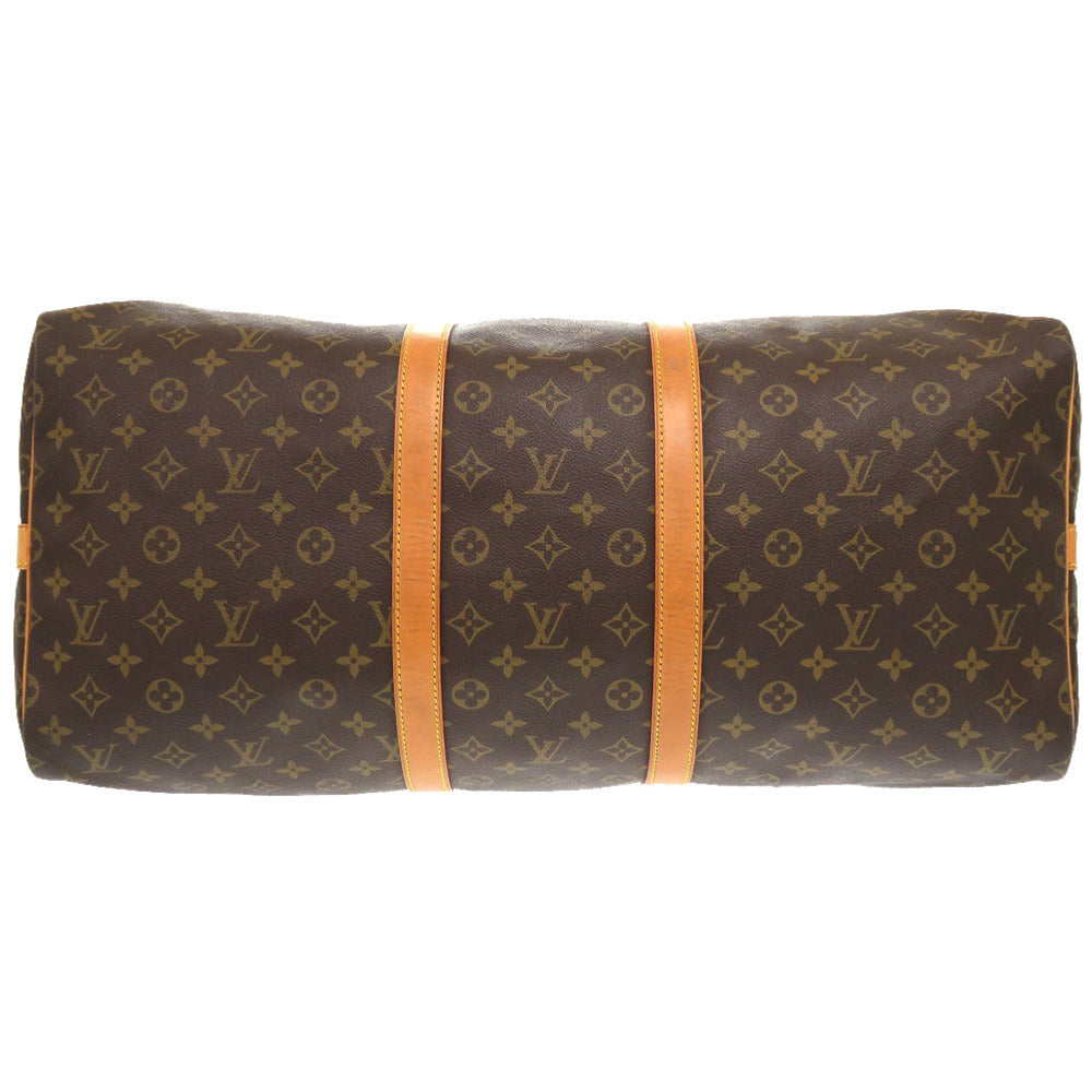 Louis Vuitton Boston Duffel Bag M41414 Monogram Canvas Brown Monogram Keepall Bandouliere55 Mens