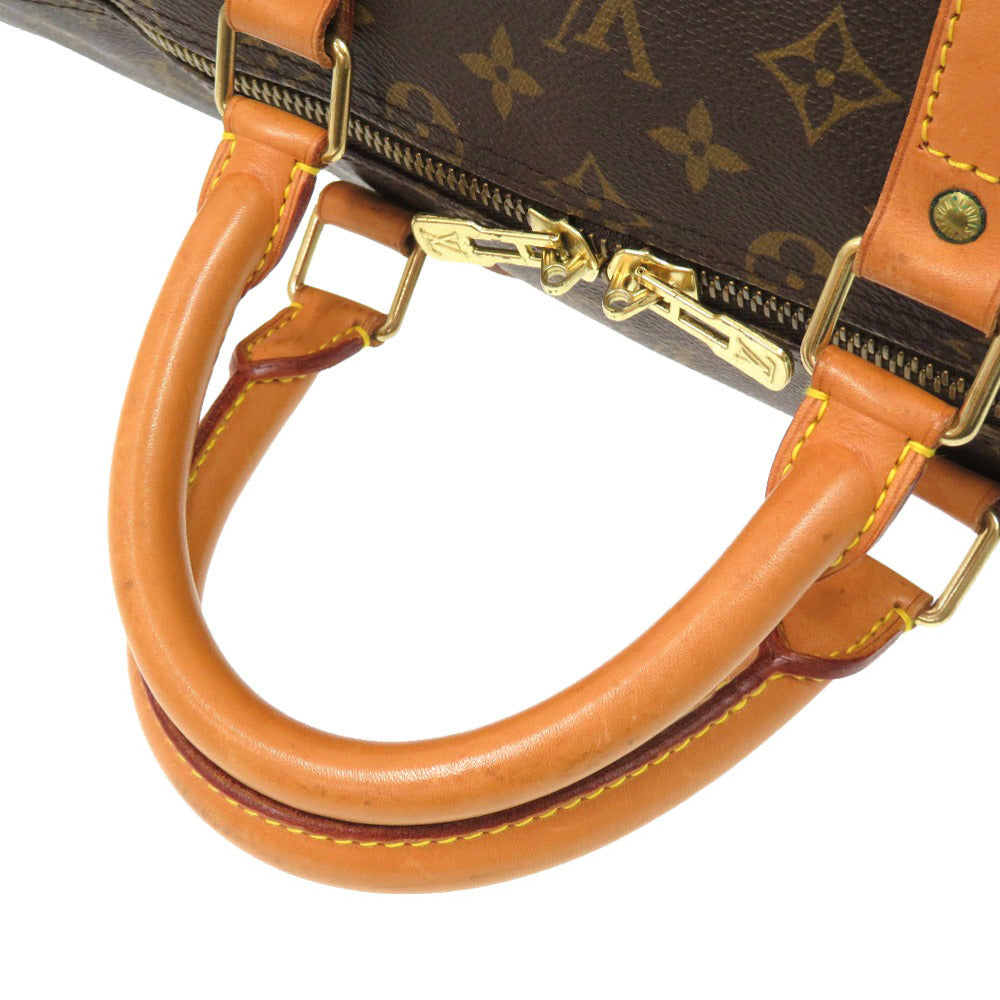 Louis Vuitton Boston Duffel Bag M41414 Monogram Canvas Brown Monogram Keepall Bandouliere55 Mens