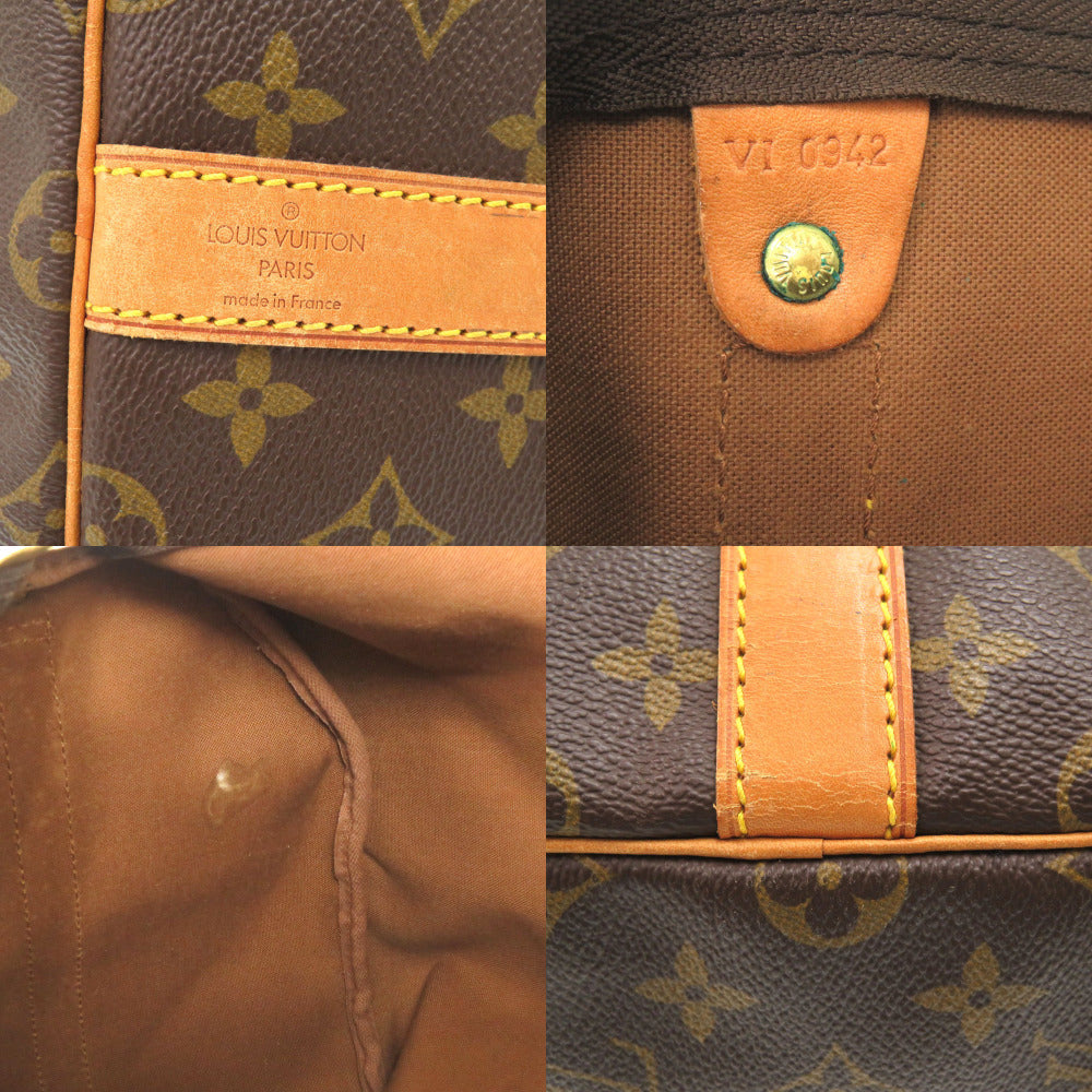 Louis Vuitton Boston Duffel Bag M41414 Monogram Canvas Brown Monogram Keepall Bandouliere55 Mens