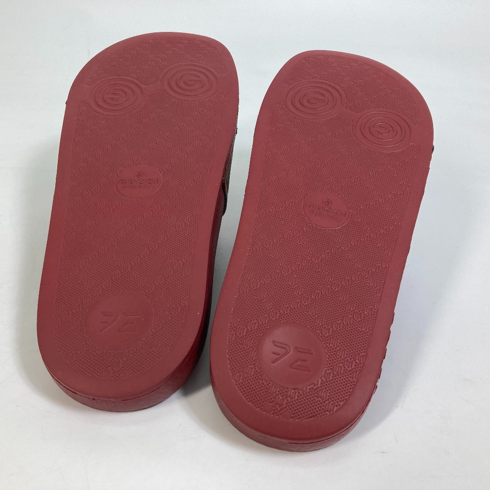 Gucci Sandals 655036 Rubber Wine-Red Shoes Doraemon 35
