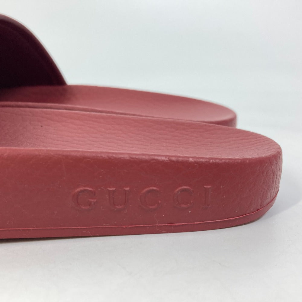 Gucci Sandals 655036 Rubber Wine-Red Shoes Doraemon 35