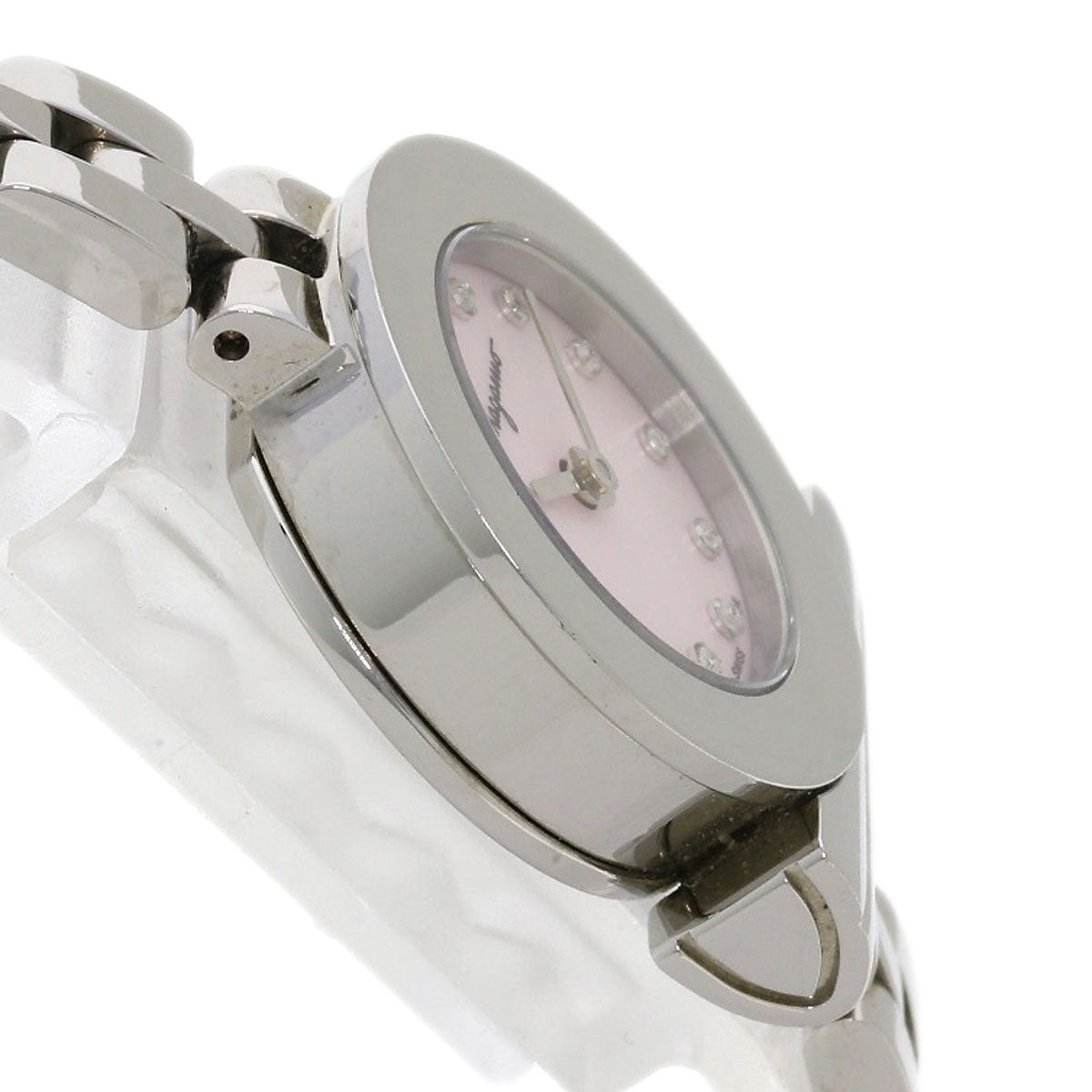 Salvatore Ferragamo Watches Quartz Stainless Steel , Stainless Steel Silver Gancini 12P Diamond