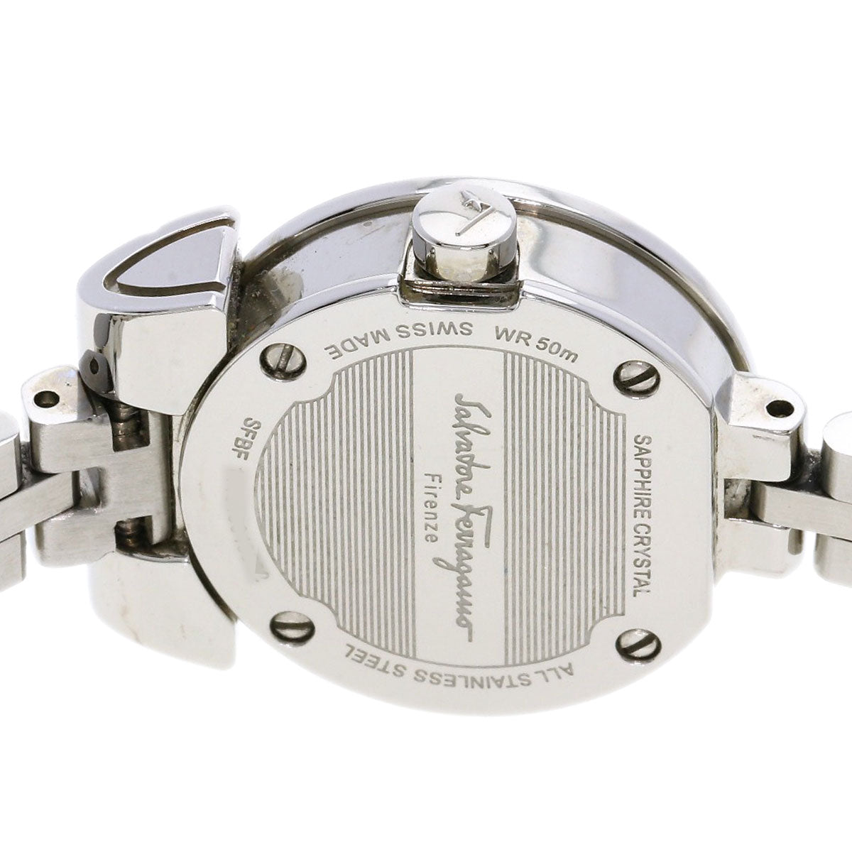 Salvatore Ferragamo Watches Quartz Stainless Steel , Stainless Steel Silver Gancini 12P Diamond