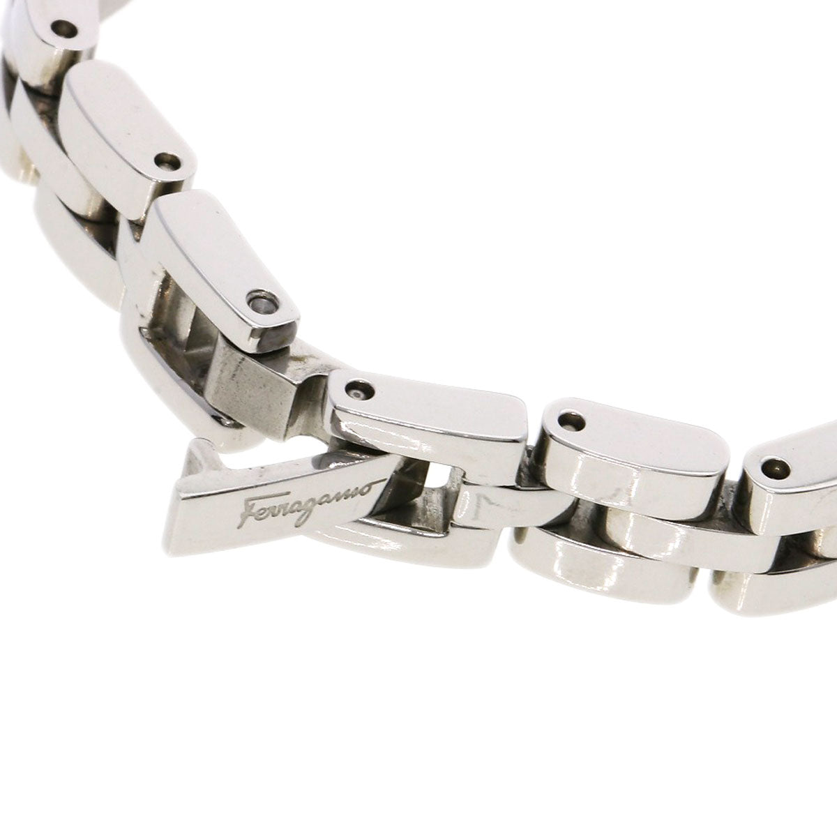 Salvatore Ferragamo Watches Quartz Stainless Steel , Stainless Steel Silver Gancini 12P Diamond