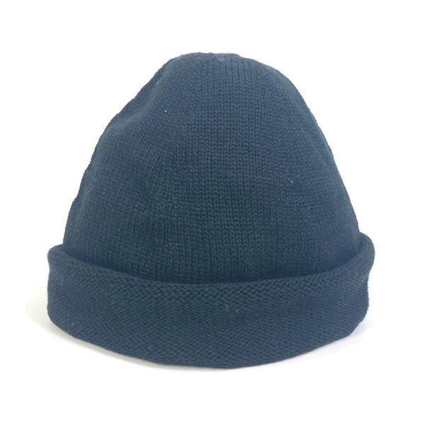 Gucci Knit Hat Wool Black Sherry Line Mens M